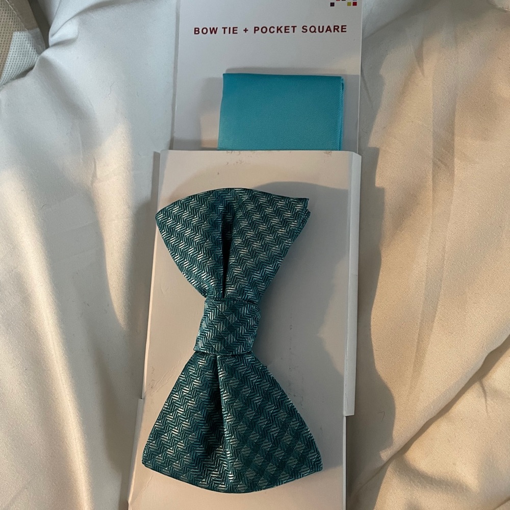 Alfani bow tie and pocket square